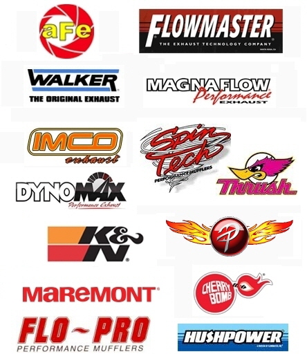 mufflers brand logos